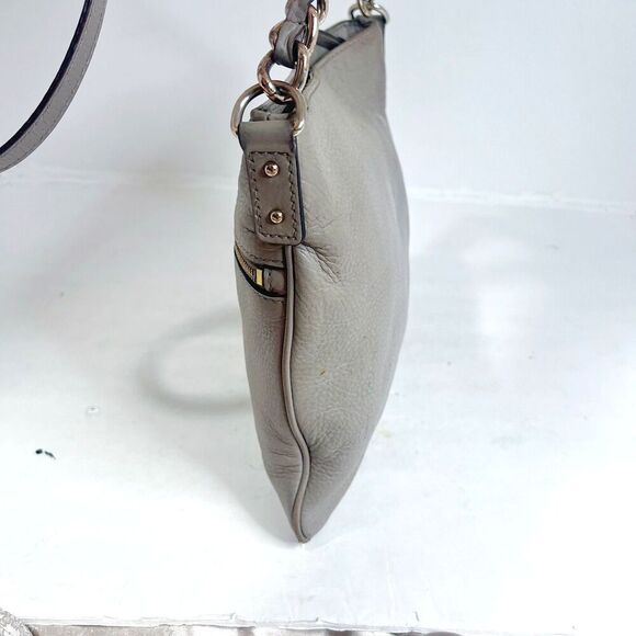 Kate Spade Gray Leather Crossbody Bag Purse - Picture 2 of 12